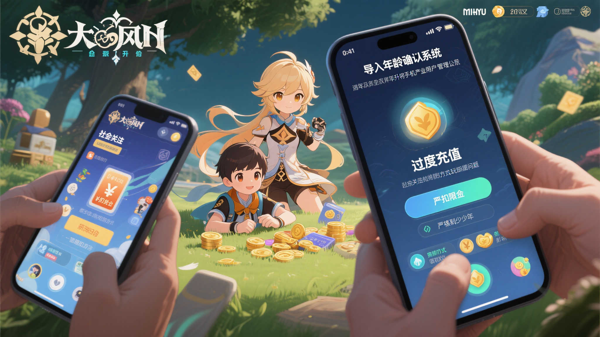 导入年龄确认系统!《原神》将限制未成年玩家氪金! 近年来,随着手游产业的高速发展,《原神》