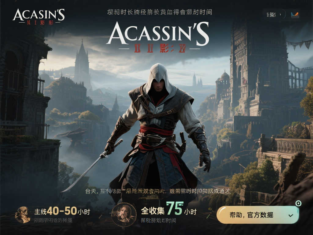 《AC影》游戏时长揭秘：主线约40-50小时，全收集需75小时！
